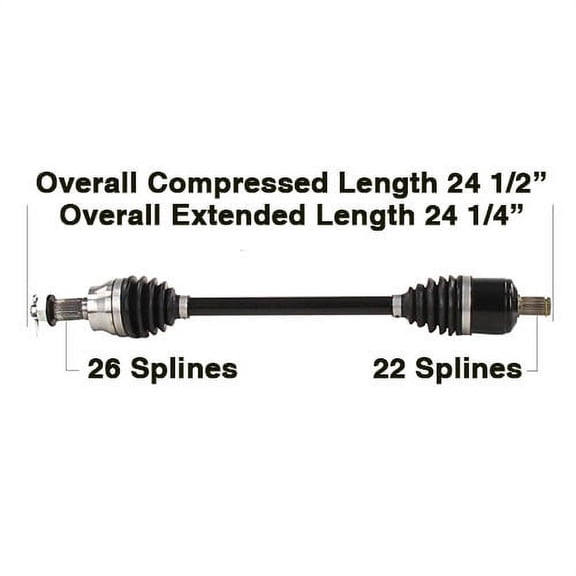 Tytaneum Front Left Right HD CV Axle for Scrambler Sportsman XP 1000 S 2020-2021