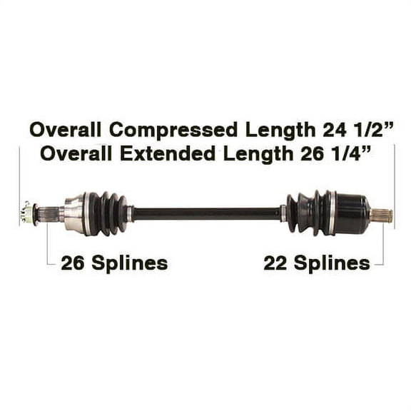Tytaneum Front Left Right CV Axle for Scrambler Sportsman XP 1000 S 2020-2021