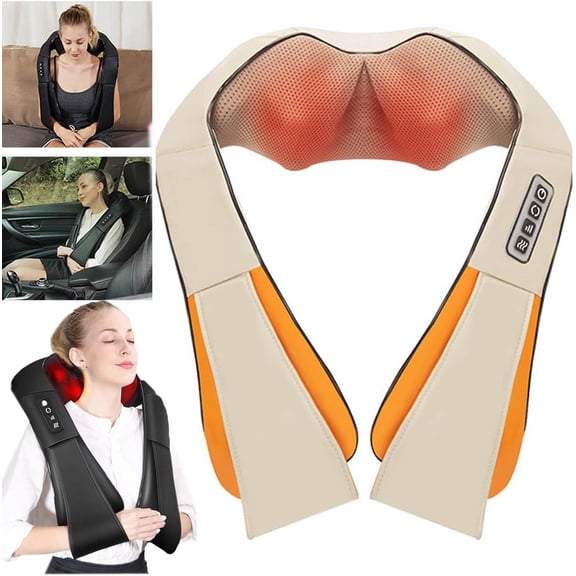 Tytno, Tytno Thermawave Pro Massager, Tytno Thermawave Neck & Shoulder Massager for Pain Relief (Beige)