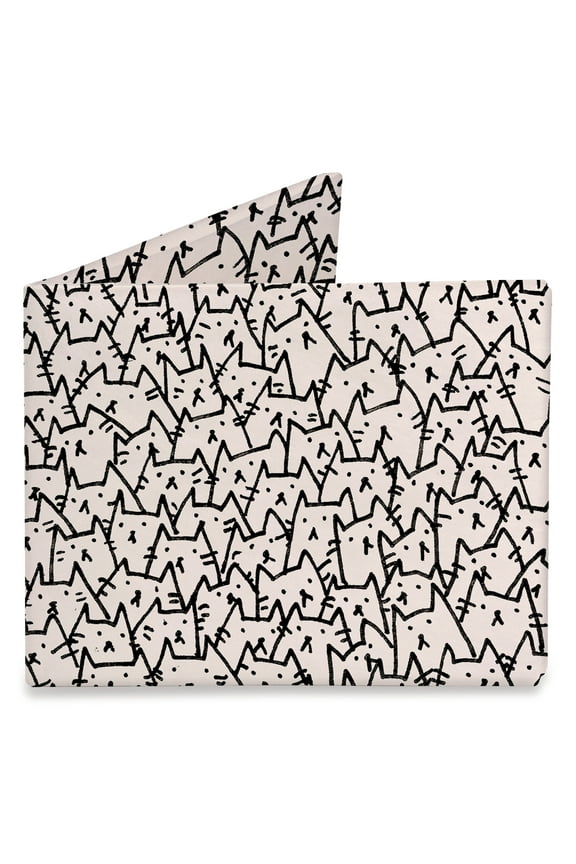 Tyvek A Pocket Full Of Cats Mighty Wallet - Unique Cool & Fun Designs
