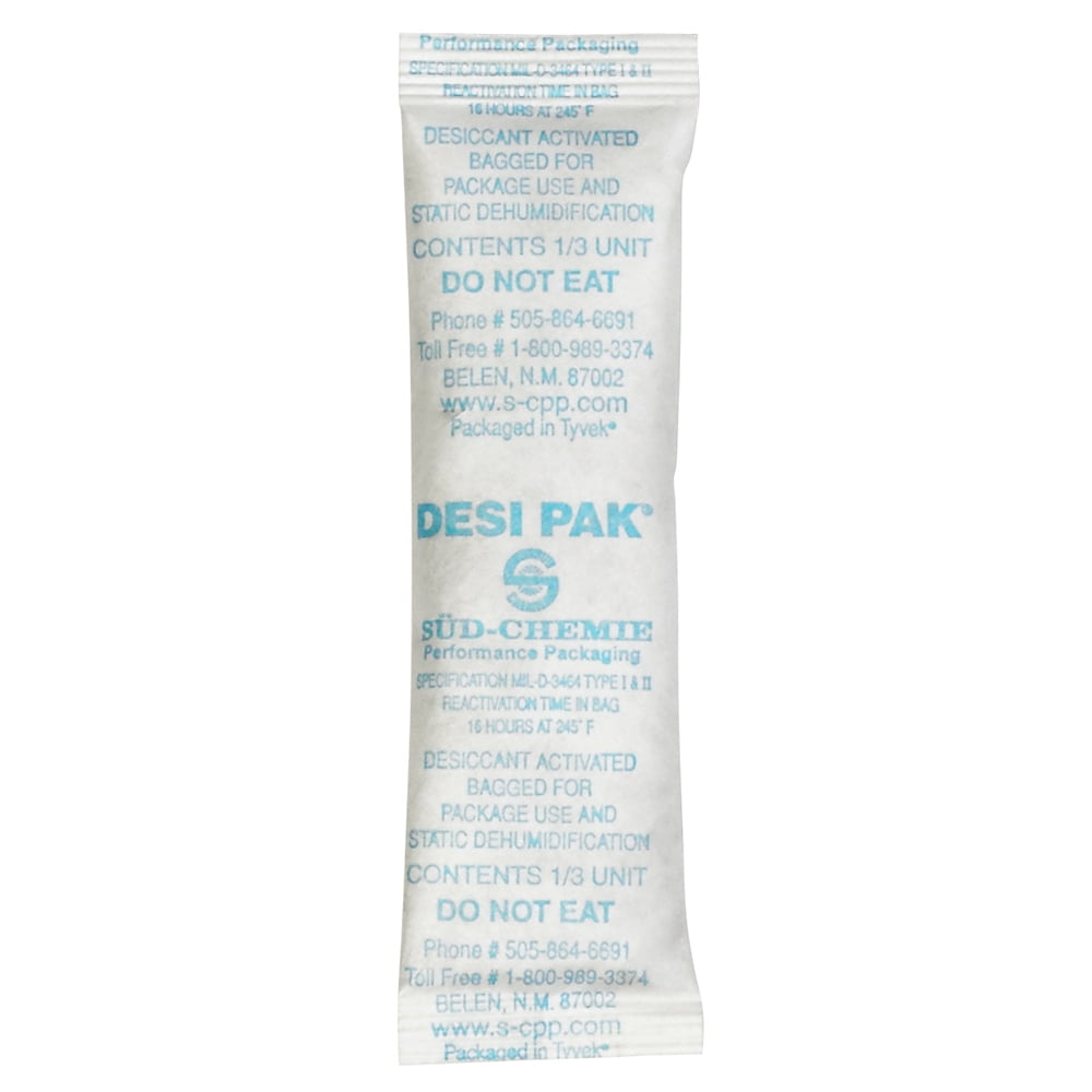 Tyvek Clay Desiccants - 5 Gallon Pail 1" x 3 1/2" x 1/4", Case of 700