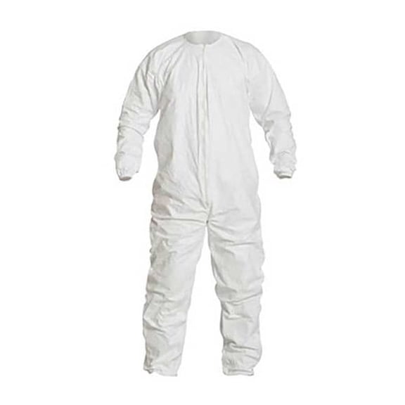 Tyvek Coverall,XL,Wht,Tyvek IsoClean,PK25 IC255BWHXL00250B