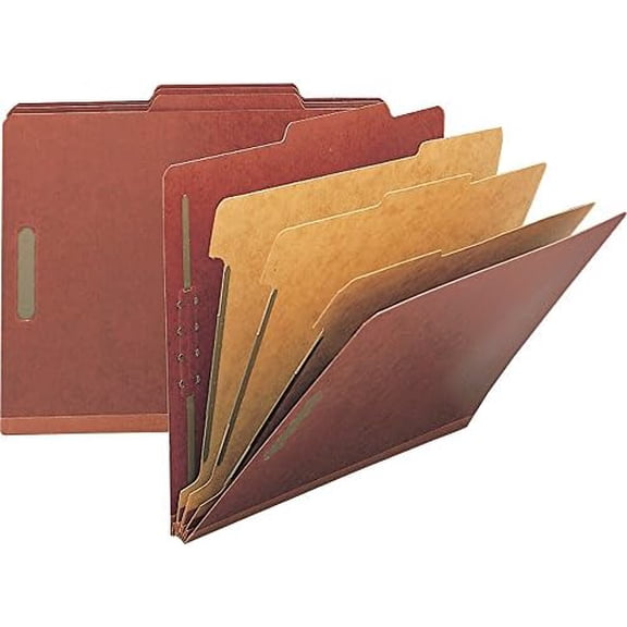 Tyvek Gusset Classification Folder, Red (NAT01052)$$Office