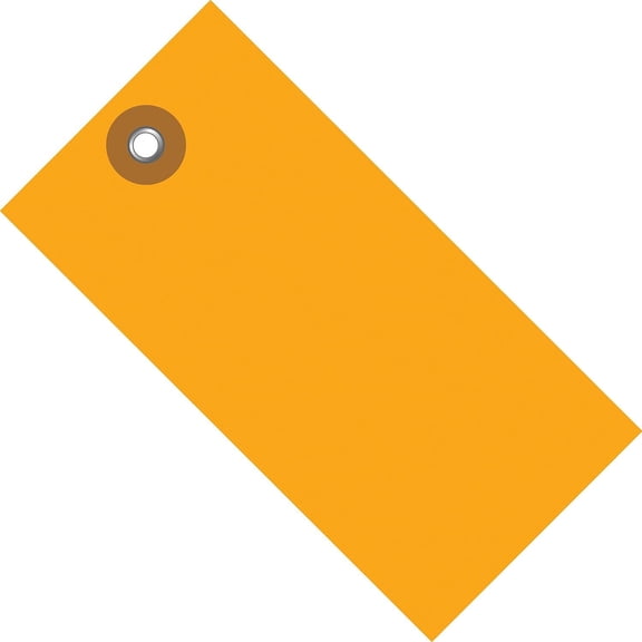 Shipping Tags, 4 3/4" x 2 3/8", Orange, PK100 G14051E