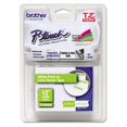 thumbnail image 1 of Tz Standard Adhesive Laminated Labeling Tape, 0.47" X 16.4 Ft, White/lime Green | Bundle of 5 Each, 1 of 5