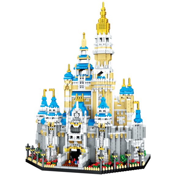 TzFioy Fairyland Castle Micro Brick Building Set (5297 Pieces) – Landmark Model Educational Toy Gift for Kids and Adults
