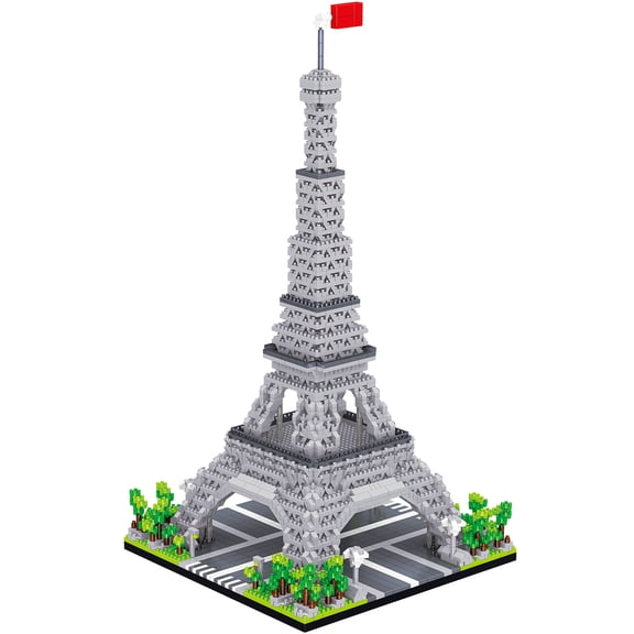 TzFioy Eiffel Tower Paris Micro Brick Building Set (3585 Pieces) – Landmark Model Educational Toy Gift for Kids and Adults