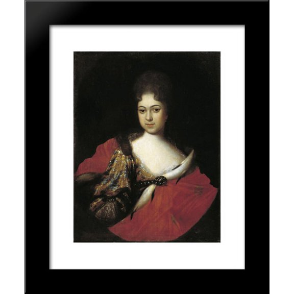 Tzarina Praskovia Ioanovna 20x24 Framed Art Print by Nikitin, Ivan