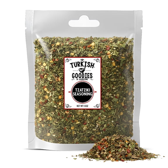Tzatziki Seasoning Mix, Greek Seasoning by Turkish Goodies (1.5 oz) | Gyro Spice Cacik Yogurt Dip Mixture