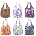 thumbnail image 1 of Tzdxfgl Reusable Shopping Bags with Handle 6 pack, Large Foldable Waterproof Grocery Tote Bags, Multicolor, 1 of 9