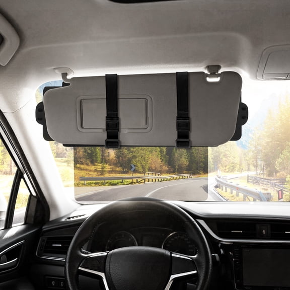 Tzdxfgl Sun Visor Extender for Car, Adjustable Sun Blocker with Anti-Glare Lens for Safe Driving, Black