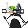 thumbnail image 1 of Tzdxfgl Wall Mount Metal Iron and Ironing Board Holder with Shelf, Black, 1 of 11