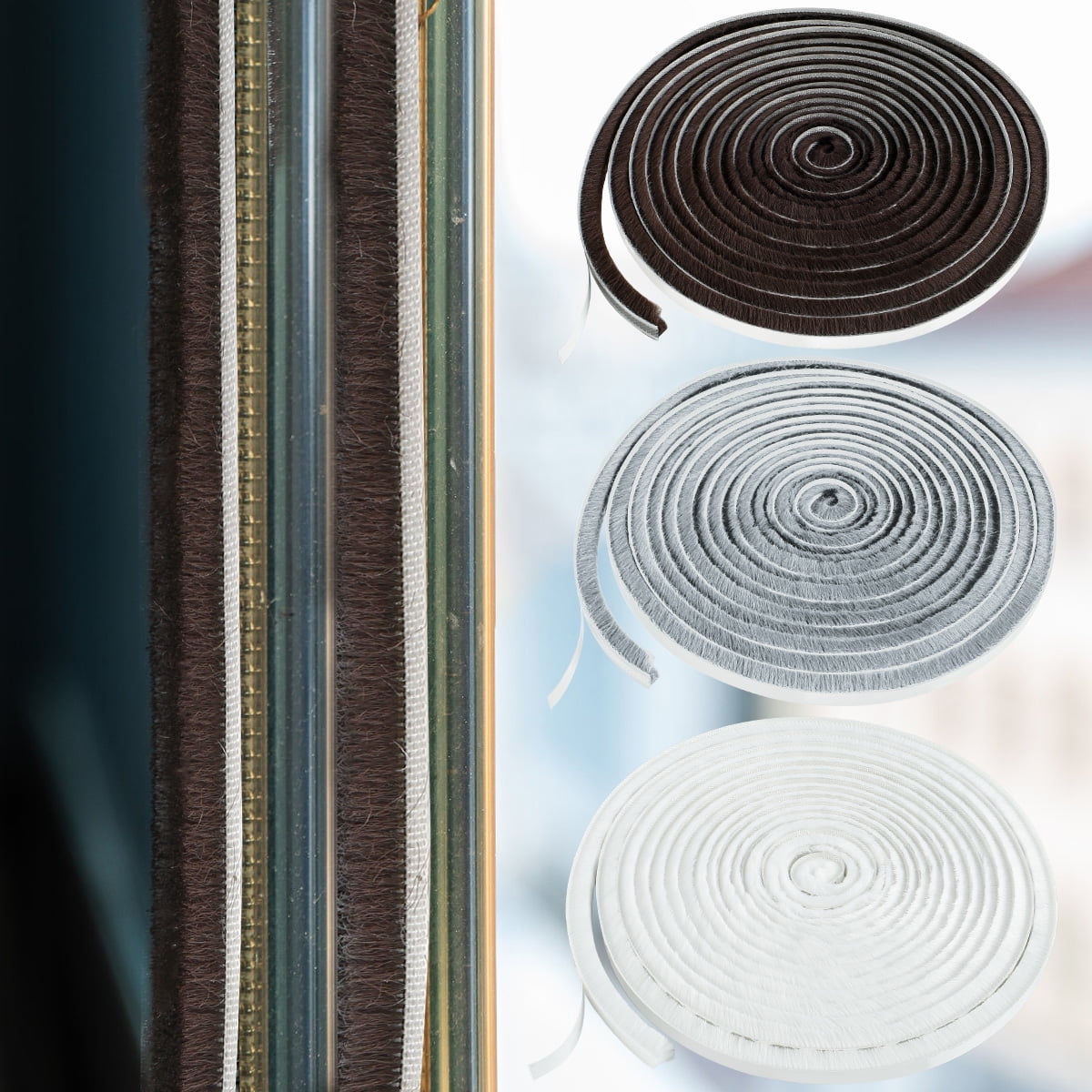 Tzgsonp 16.4Ft Door Weather Stripping High Density Felt Windproof Door