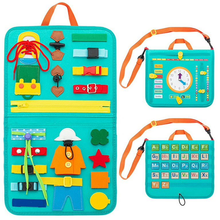 Freebear Busy Board Toddler Travel Toys Sensory Toys and Busy Book for  Toddlers 2 3 4, Educational Toys for 2 3 Year Old