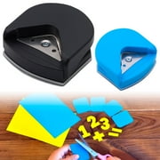 Tzgsonp Corner Rounder Mini Portable Corner Cutter for Paper Laminate Photos Cards Durable ABS DIY Corner Rounder Punch Card Making Corner Punch with Paper Scraps Collecting Base