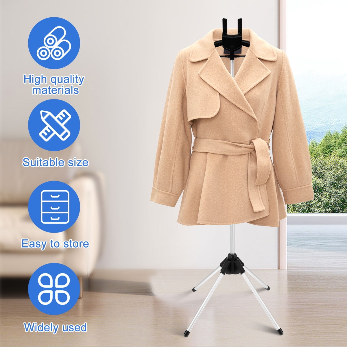 Tzgsonp Steam Rack for Clothes,Garment Steamer Rack, HeavyDuty