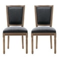 Tzicr French Dining Chairs Set of 2,Mid Century Upholstered Dining