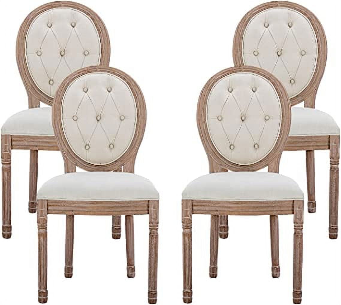 Tzicr Modern 4 set French Dining Chairs Mid Century Upholstered tzicr-modern-4-set-french-dining-chairs-mid-century-upholstered