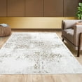 thumbnail image 1 of Tzou 170gsm Low Pile Washable Distressed Large Area Rugs 10x13 for Living Room Bedroom Bathroom, Navy Blue, 1 of 7
