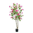 thumbnail image 1 of Tzou 4.9ft Artificial Bougainvillea Tree – Realistic Blooming Faux Plant with Flowers for Indoor & Outdoor Decor, 1 of 6