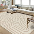 thumbnail image 1 of Tzou 9x12ft Contemporary Washable Area Rug, Large Non Slip Low Pile Indoor Living Room Carpet – Stain Resistant Machine Washable Rug for Dorm, Office & Bedroom, 1 of 8