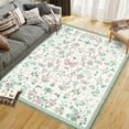 thumbnail image 1 of Tzou 9x12ft Floral Modern Print Area Rugs, Large Non-Slip Indoor Low Pile Area Rug, Machine Washable Carpet for Living Room Home Office, 1 of 9