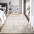 thumbnail image 1 of Tzou Boho Area Rugs 4x6ft Washable Door Mat Geometric Khaki Living Room Carpet, Non Slip Indoor Rugs for Bedroom Dining Room Office, 1 of 7