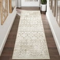 thumbnail image 1 of Tzou Boho Runner Rugs 2x6ft Washable Door Mat Geometric Khaki Entryway Kitchen Carpet, Non Slip Indoor Rugs for Living Bedroom Office Foyer, 1 of 7