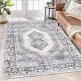 thumbnail image 1 of Tzou Boho Washable Area Rugs 8x10 for Living Room Bedroom, Non Slip Geometric Carpet for Home Office, Stain Resistant, Super Soft(Beige), 1 of 7