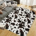 thumbnail image 1 of Tzou Cow Print Area Rugs 10' x 13' – Modern Washable Low Pile Throw Rug with Non-Slip Backing, Stain-Resistant Soft Floor Carpet for Living Room, Bedroom, Kitchen (Machine Washable), 1 of 8
