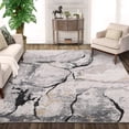 thumbnail image 1 of Tzou Modern Aesthetic Gray Marble Abstract Area Rugs 9x12 Non-Slip Soft Carpet for Living Room Bedroom Dining Room Indoor Office Kitchen Floor Mat, 1 of 7