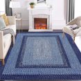 thumbnail image 1 of Tzou Modern Braid Print Washable Area Rugs 10x13ft with Anti-Slip TPR Back, Ultra-Thin Carpet for, 1 of 7