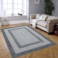 thumbnail image 1 of Tzou Modern Braid Print Washable Area Rugs 4x6ft with Anti-Slip TPR Back, Ultra-Thin Carpet for Living Room Bedroom Dining Room, 1 of 7