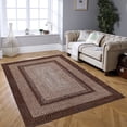 thumbnail image 1 of Tzou Modern Braid Print Washable Area Rugs 4x6ft with Anti-Slip TPR Back, Ultra-Thin Carpet for Living Room Bedroom Dining Room, 1 of 7