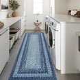 thumbnail image 1 of Tzou Modern Braid Print Washable Runner Rug 2x6ft with Anti-Slip Back for Living Room Entryway Bedroom, 1 of 7