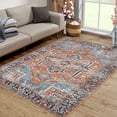 thumbnail image 1 of Tzou Persian Area Rug, 4x6 Washable Rugs for Living Room Anti Slip Entry Mat, Vintage Soft Rug for Bedroom, 1 of 7