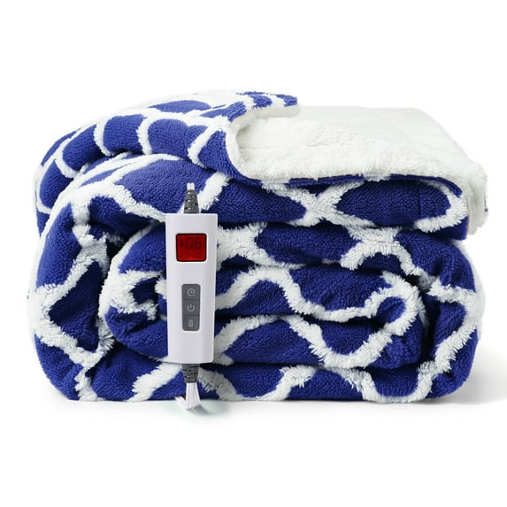 Tzou Soft Heating Blankets for Home Office, with LCD Control, 6 Heat Levels & Timer