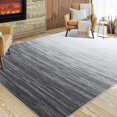 thumbnail image 1 of Tzou Washable Area Rug 4x6 for Home Office, Modern Gradient Carpet, Anti-Slip, Low Pile, Gray, 1 of 7