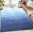 thumbnail image 1 of Tzou Washable Area Rug 5x7 for Home Office, Modern Gradient Carpet, Anti-Slip, Low Pile, Navy Blue, 1 of 7