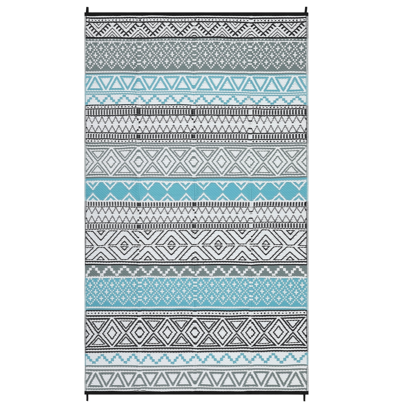 Tzou Waterproof Rugs 9x12ft Reversible Outdoor Rug for Patio, RV and Camping - Lightweight Non-Slip All-Weather Carpet - Indoor/Outdoor Mat