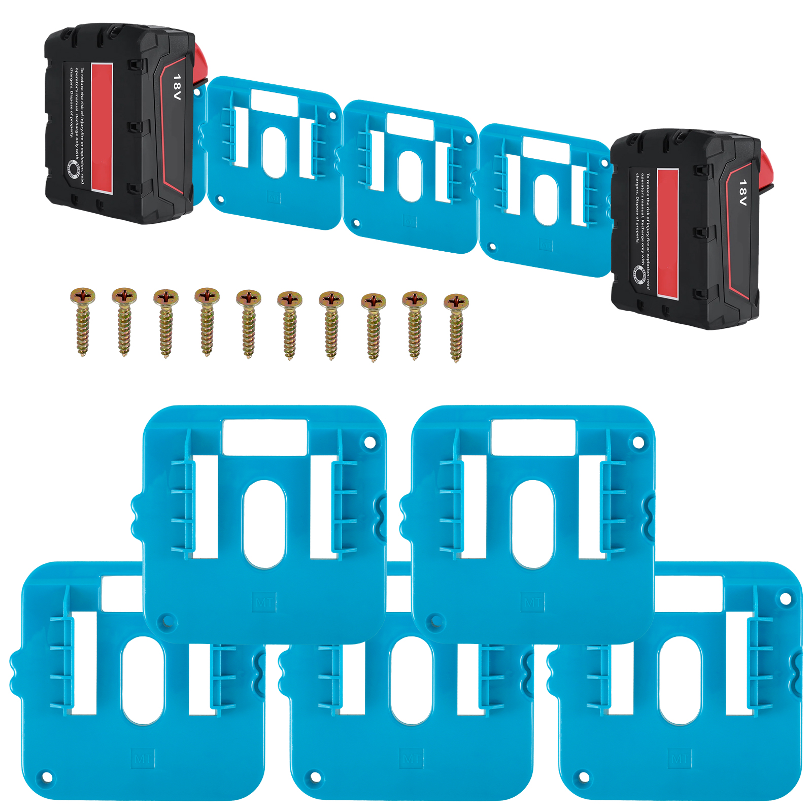 Tzrofpl 5Pcs Battery Holder Compatible with BL1860 BL1850 BL1840