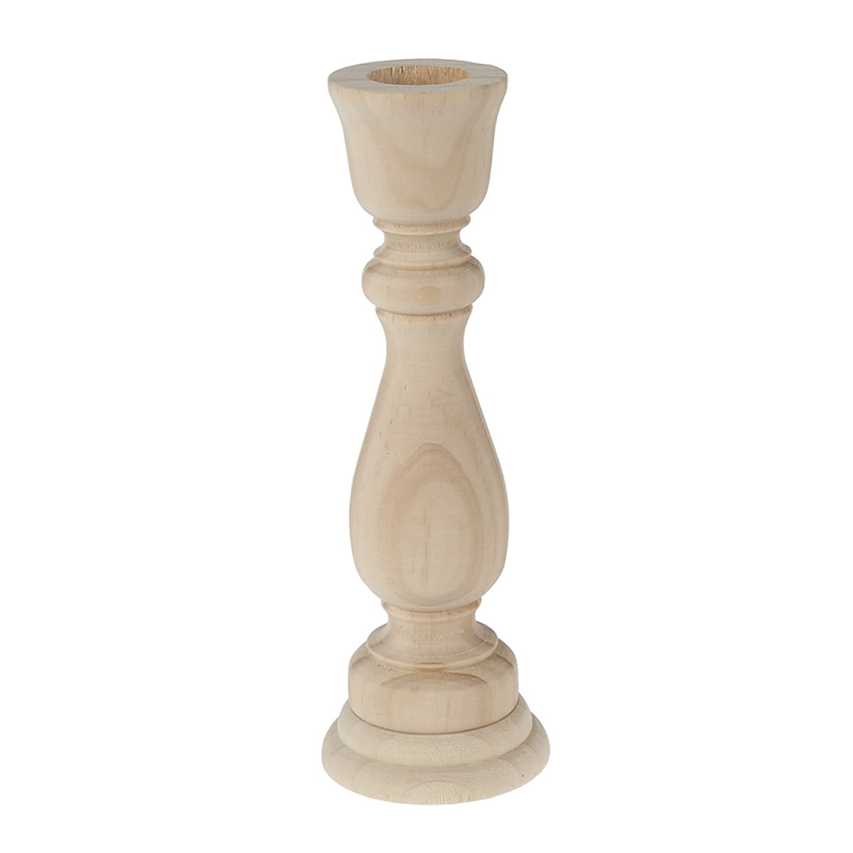 Tzrofpl Unfinished Candlestick Holders Wooden Candle Holder Classic Farmhouse Candle Holders for