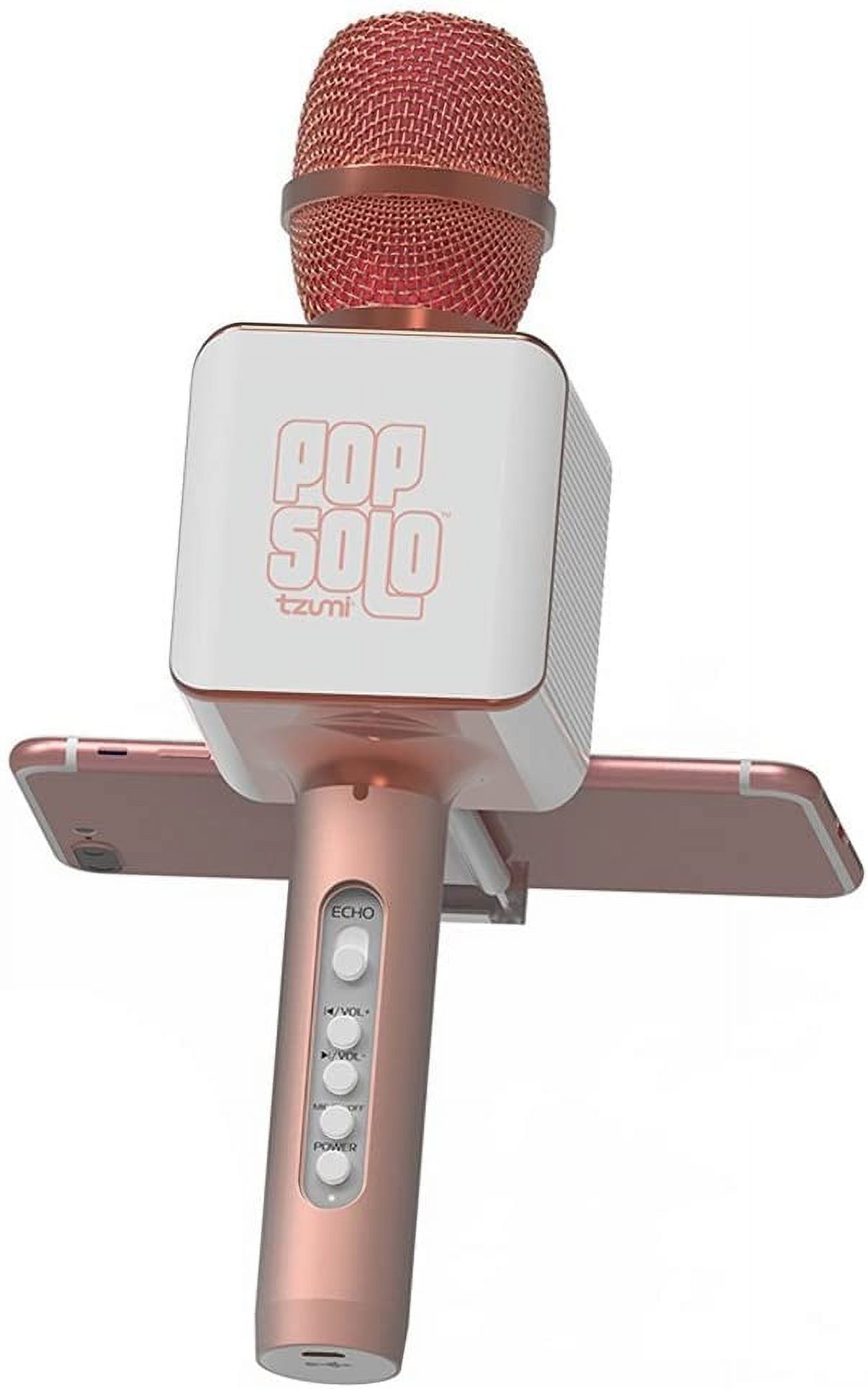 Tzumi PopSolo Wireless Bluetooth Karaoke Microphone (Rose Gold) - image 1 of 5