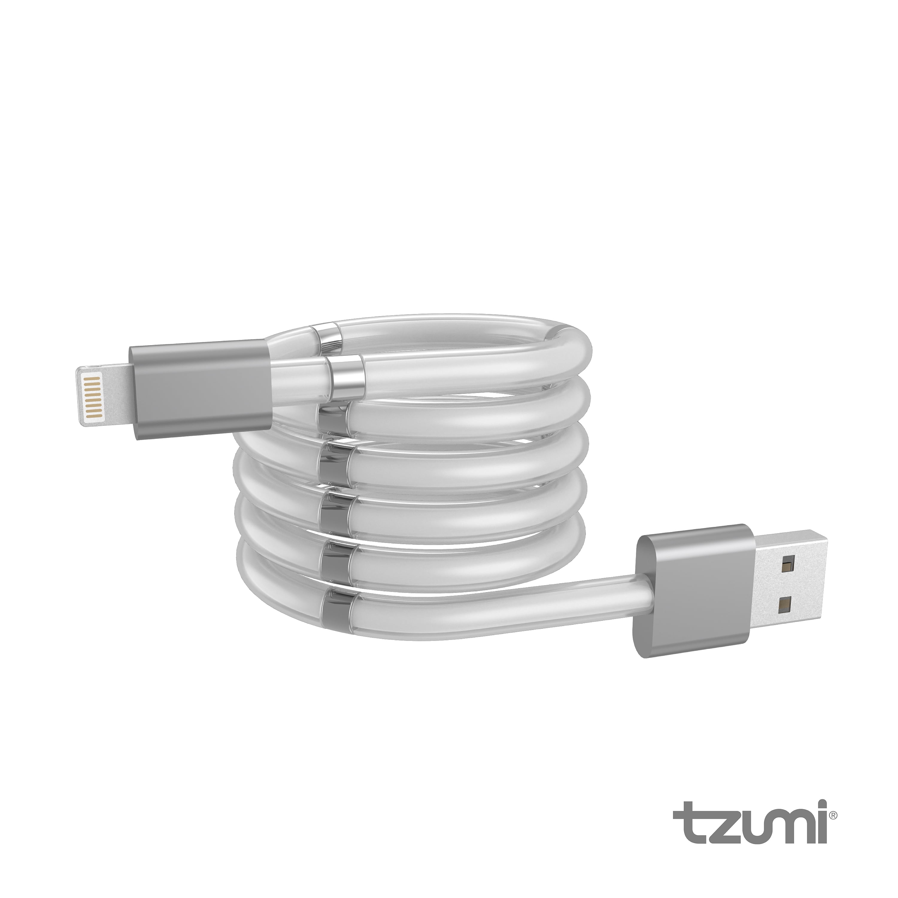 Tzumi PowerSync 3.2ft Magnetic Lightning Charging Cable