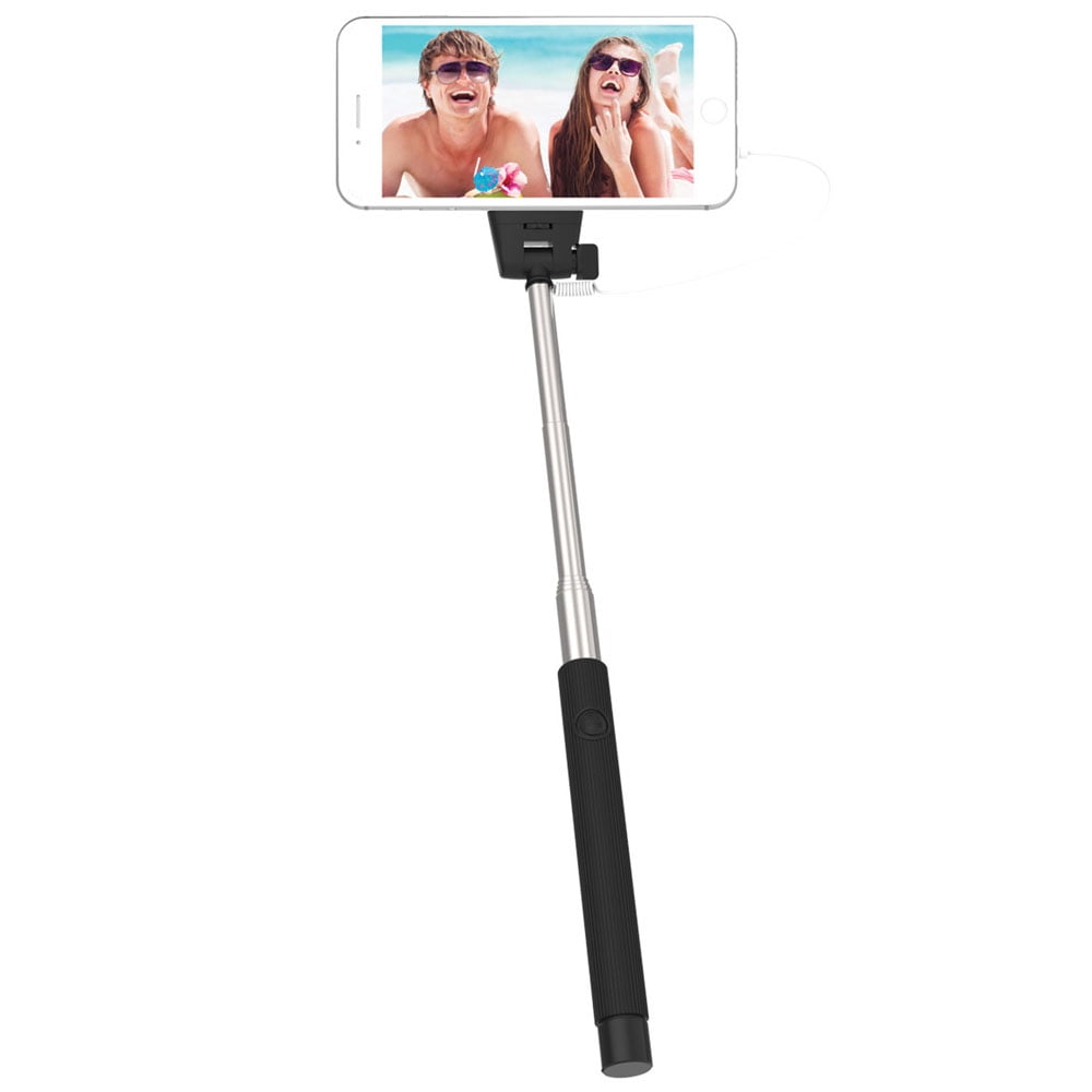 Tzumi Shutter Stick, 39 Wired Selfie Stick, Black, Model 3592 