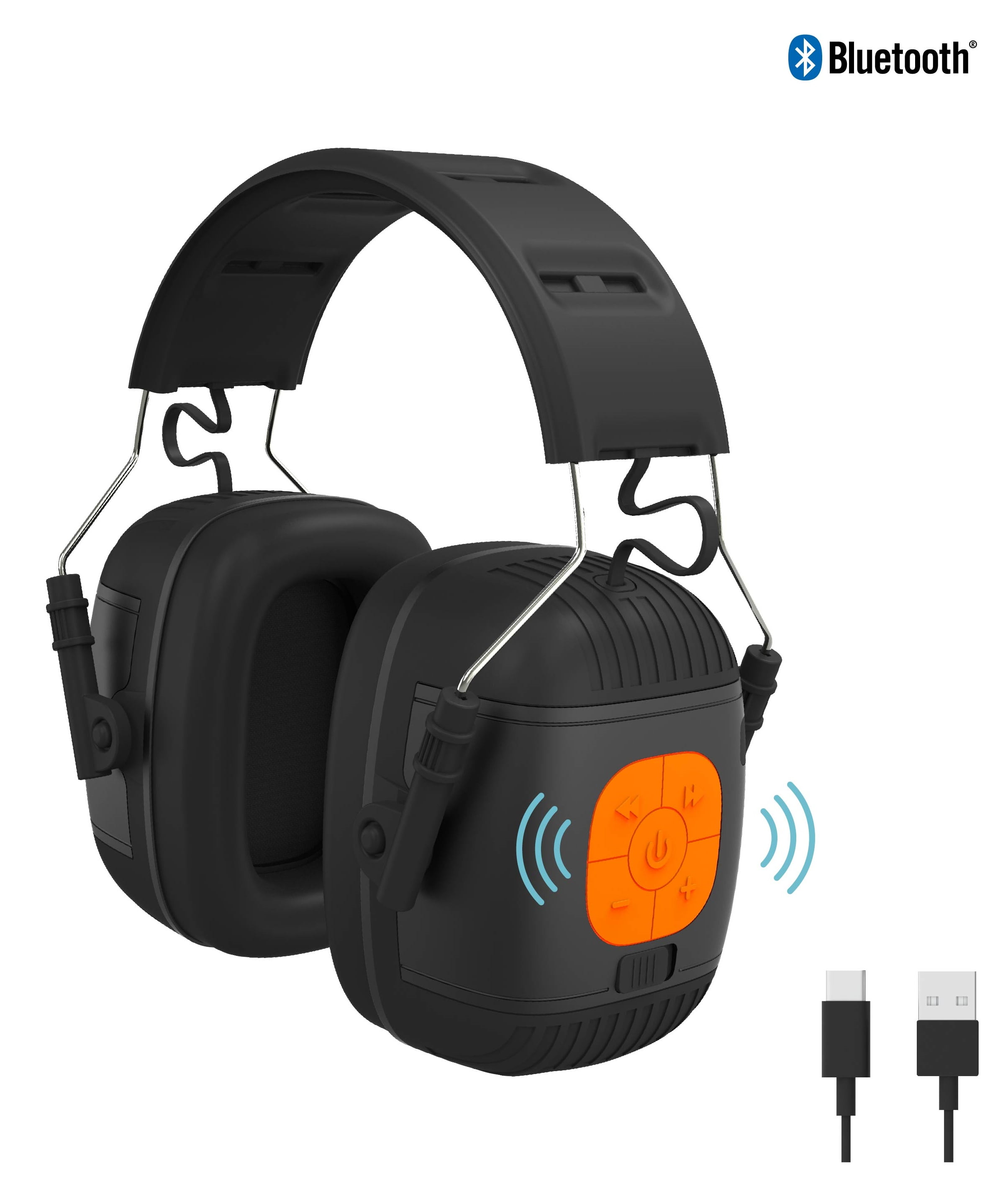 Tzumi Sound Guards, Noise-Cancelling Bluetooth Headphones, Hearing  Protection Ear Muffs