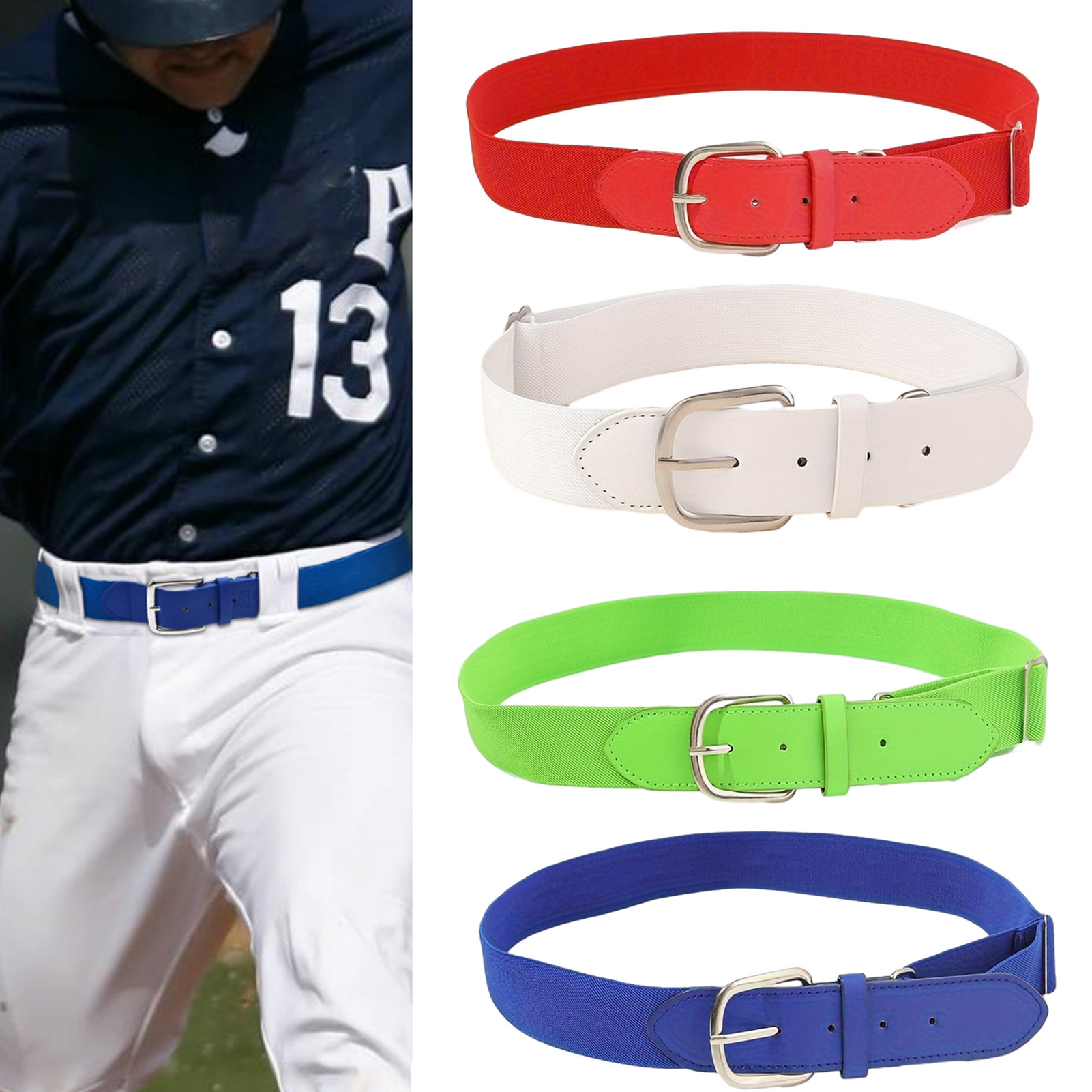 Tzyhgyho Kids Baseball Belt Men Youth Baseball Belt Elastic Material