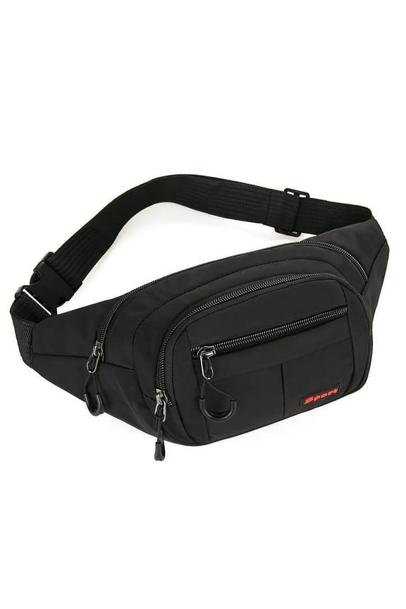 U-115 Black Multifunctional Crossbody Sports Bag With Theft Proof Design Large Storage Oxford Cloth Material For Gym Travel Essentials #14442