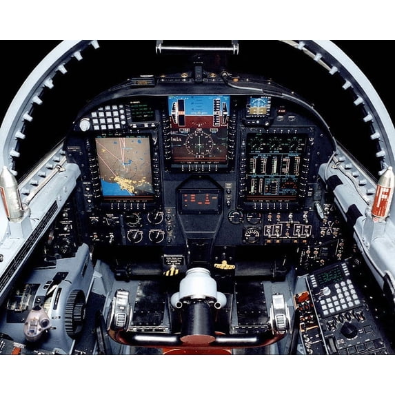 U-2 Cockpit Instrument Panel Style - A - 12x18 Inch Laminated Aviation Poster - Stunning Detail and Bold Colors
