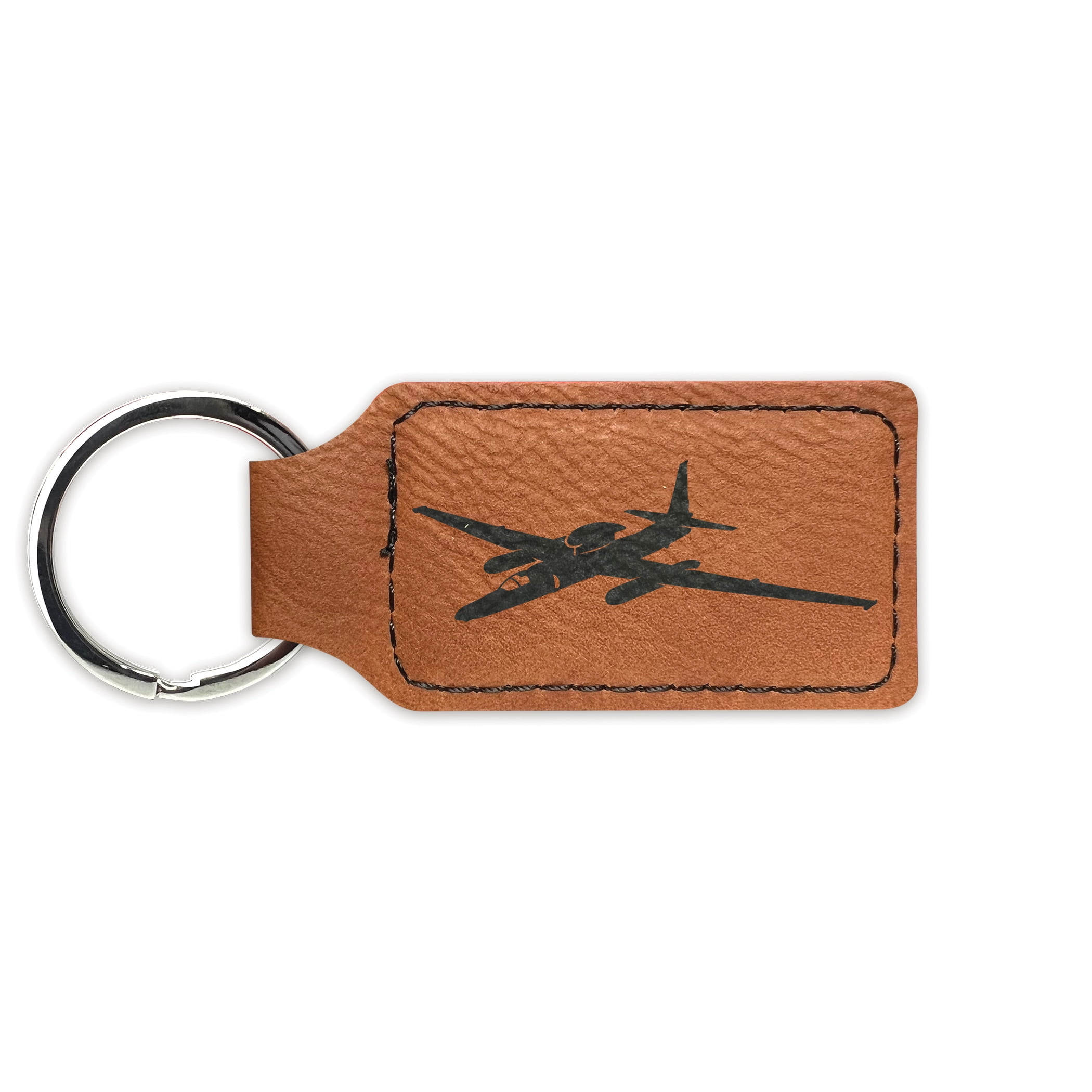 U 2 Dragon Lady Keychain Leatherette Rectangle Laser Engraved